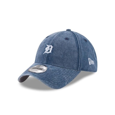 Blue Detroit Tigers Hat - New Era MLB Rugged Mini 9TWENTY Adjustable Caps USA2341960